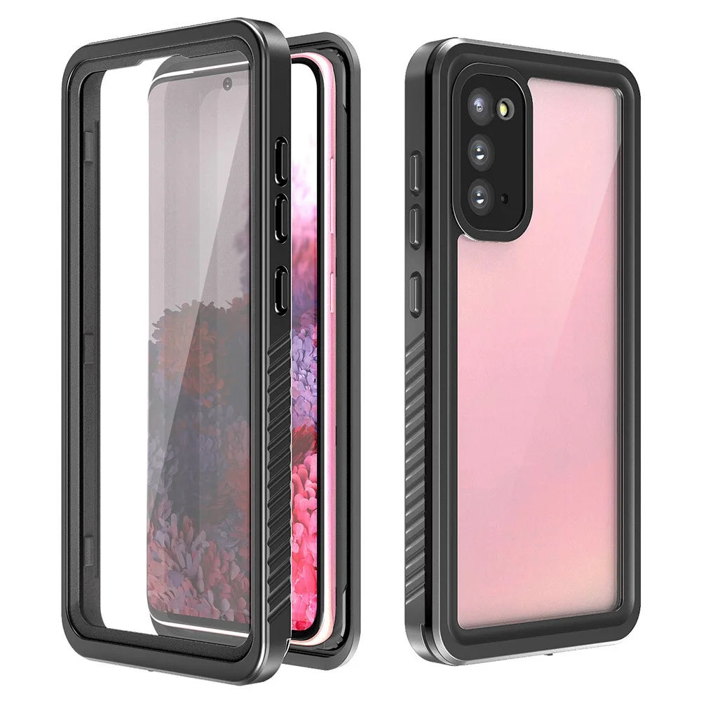 FS Series IP68 Waterproof Case For Samsung Galaxy S20 FE Clear Anti-scratch Anti-fall Phone Cover Shell - 2