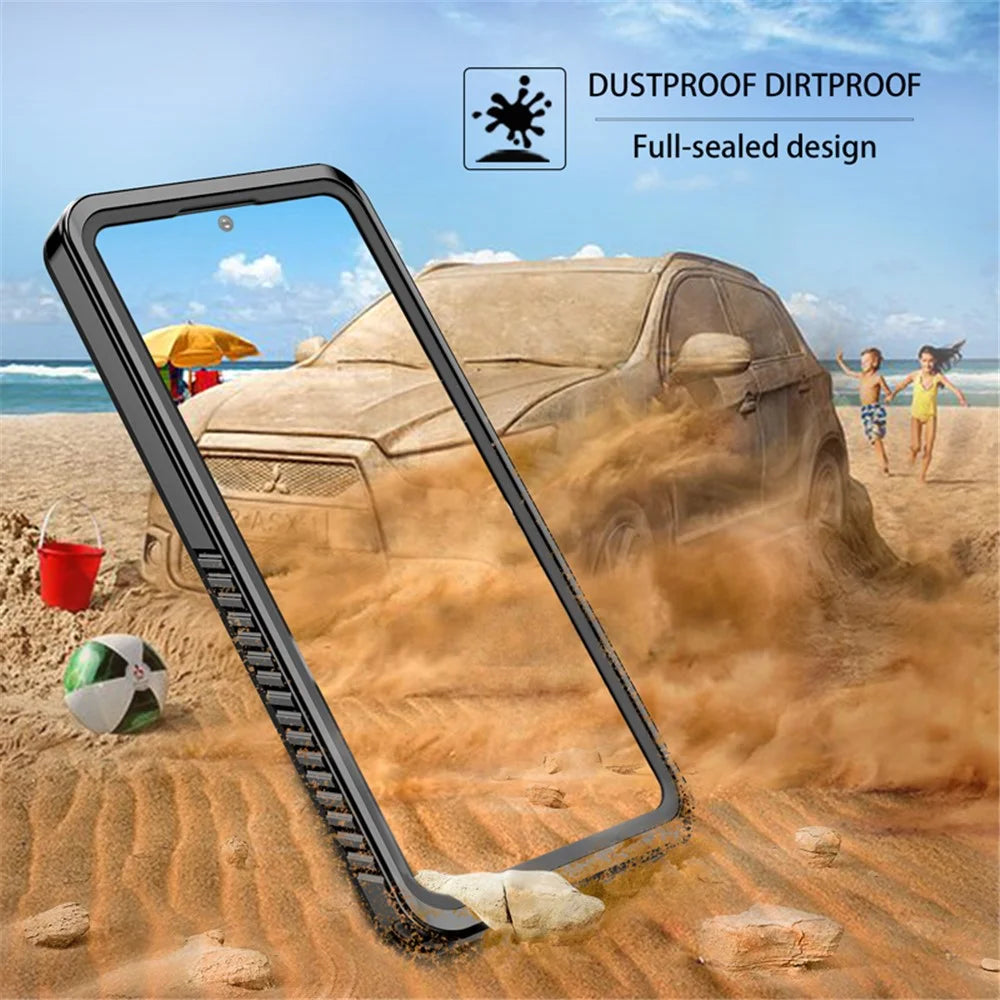FS Series IP68 Waterproof Case For Samsung Galaxy S20 FE Clear Anti-scratch Anti-fall Phone Cover Shell - 5