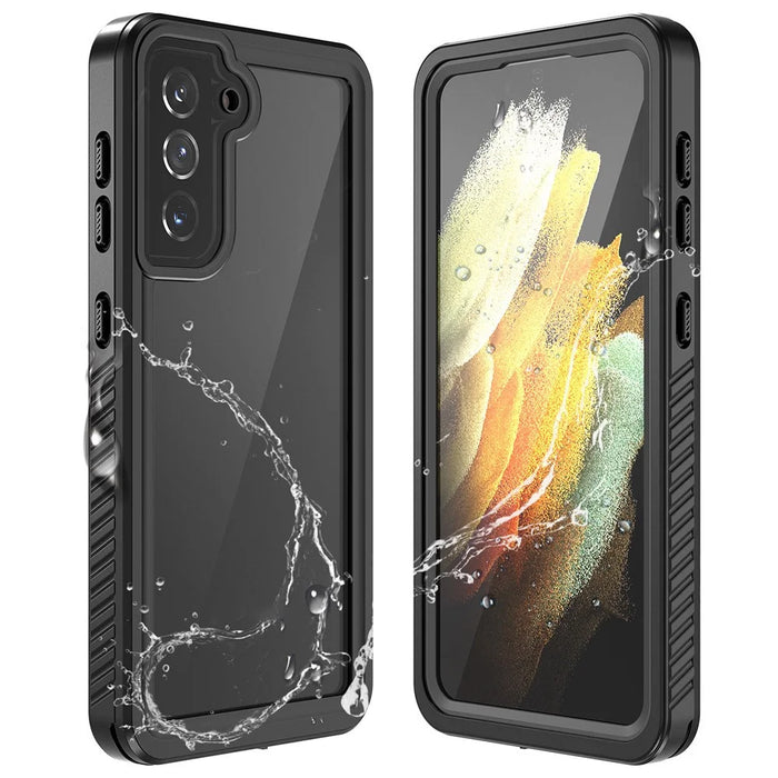 FS Series IP68 Waterproof Case For Samsung Galaxy S21 5G Cell Phone Dust-proof Anti-drop Clear Shell - 1