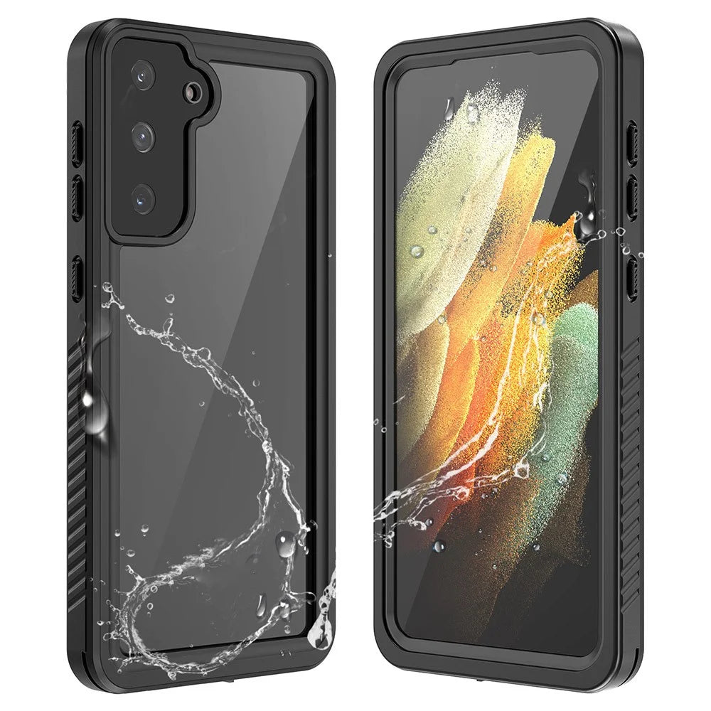 For Samsung Galaxy S21+ 5G FS Series IP68 Waterproof Anti-drop Case Diving Shock-proof Clear Cell Phone Cover - 1