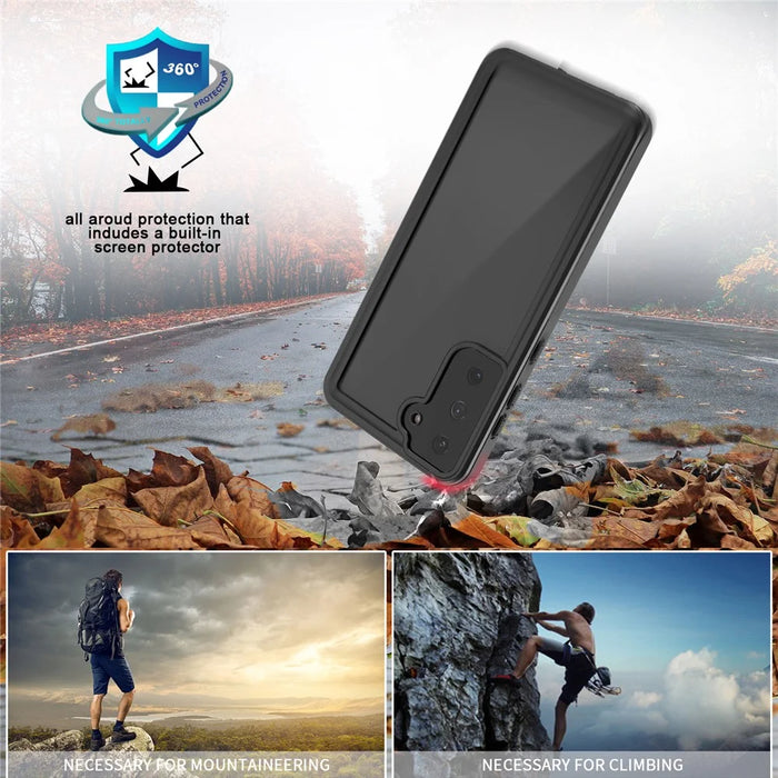 For Samsung Galaxy S21+ 5G FS Series IP68 Waterproof Anti-drop Case Diving Shock-proof Clear Cell Phone Cover - 4