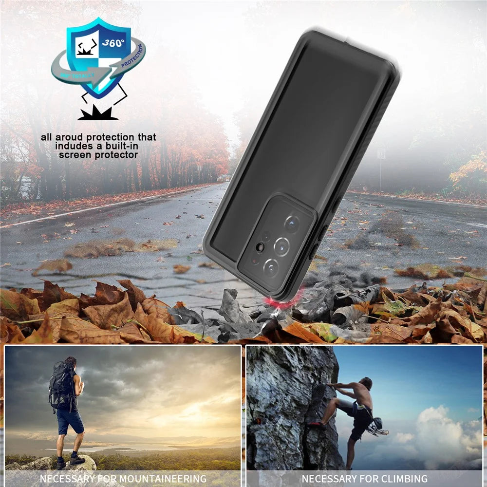 IP68 Waterproof Case For Samsung Galaxy S21 Ultra 5G FS Series 2m Drop-proof Phone Cover Protector - 4