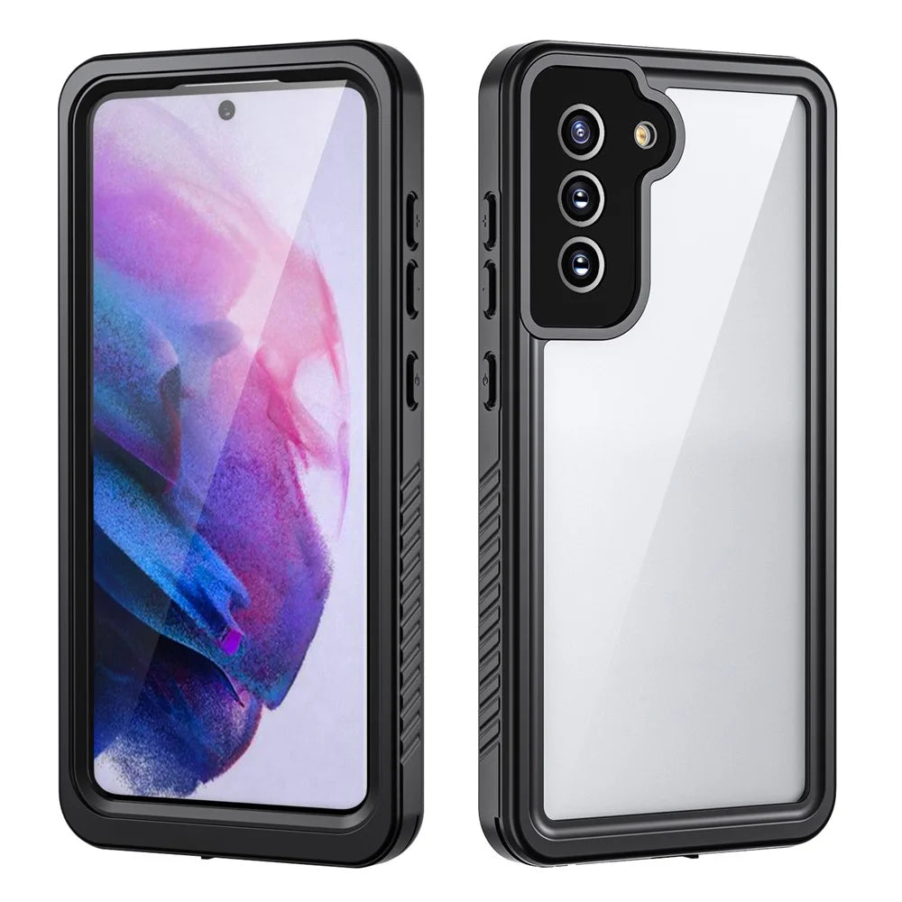 IP68 Waterproof Drop-proof Case For Samsung Galaxy S21 FE 5G FS Series Clear PC +TPU Mobile Phone Cover - 2