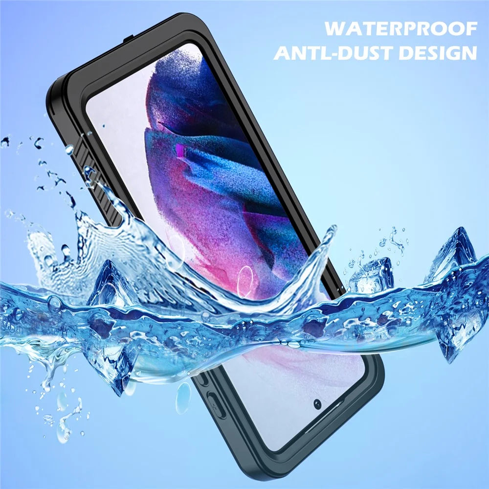 IP68 Waterproof Drop-proof Case For Samsung Galaxy S21 FE 5G FS Series Clear PC +TPU Mobile Phone Cover - 3