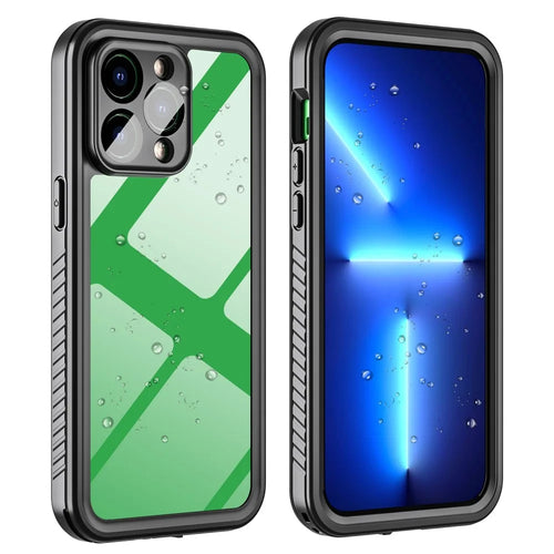 FS Series For iPhone 14 Pro Max Diving Phone Case IP68 Waterproof Dustproof Protection Clear Cover - 1