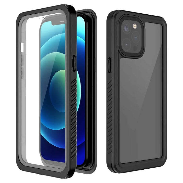 For iPhone 12 Pro FS Series IP68 Waterproof Dustproof Case Clear Full Body Shockproof Phone Cover - 2