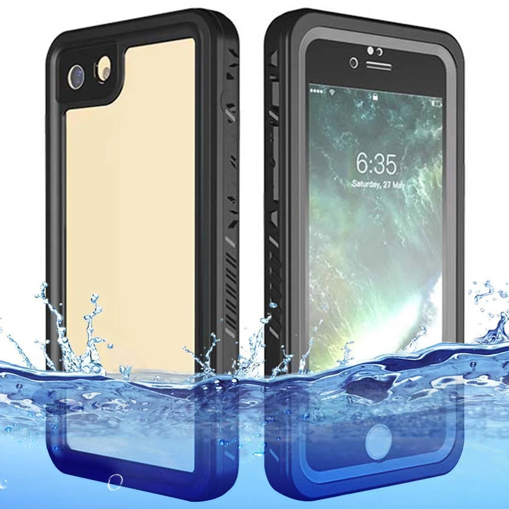 FS Series IP68 Waterproof Case for iPhone 7 / 8 / SE (2020) / SE (2022) , Clear Back Full Body Protective Phone Cover - 1