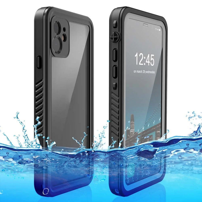 FS Series For iPhone 11 Waterproof Case Dustproof IP68 Underwater Full Body Sealed Clear Phone Cover - 1