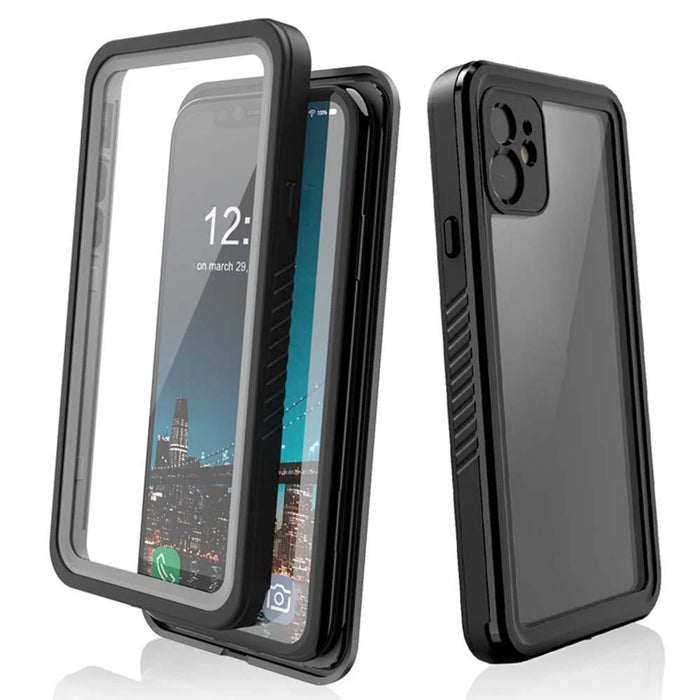 FS Series For iPhone 11 Waterproof Case Dustproof IP68 Underwater Full Body Sealed Clear Phone Cover - 2