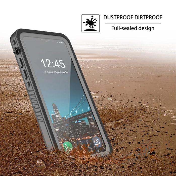 FS Series For iPhone 11 Waterproof Case Dustproof IP68 Underwater Full Body Sealed Clear Phone Cover - 3