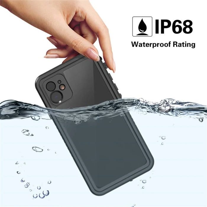FS Series For iPhone 11 Waterproof Case Dustproof IP68 Underwater Full Body Sealed Clear Phone Cover - 4