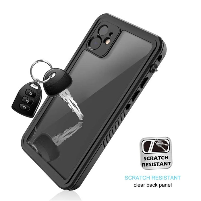 FS Series For iPhone 11 Waterproof Case Dustproof IP68 Underwater Full Body Sealed Clear Phone Cover - 6