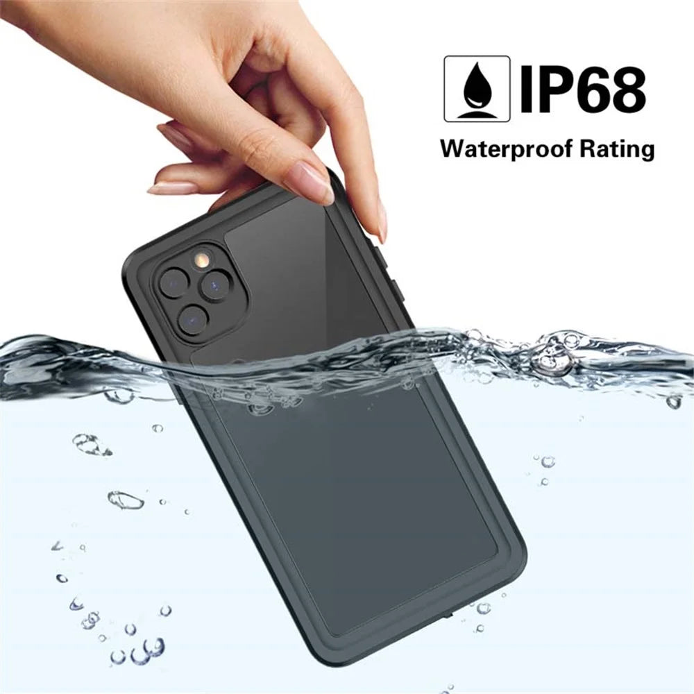 FS Series For iPhone 11 Pro Max Waterproof Phone Case IP68 Underwater 2m Dropproof Clear Cover - 3