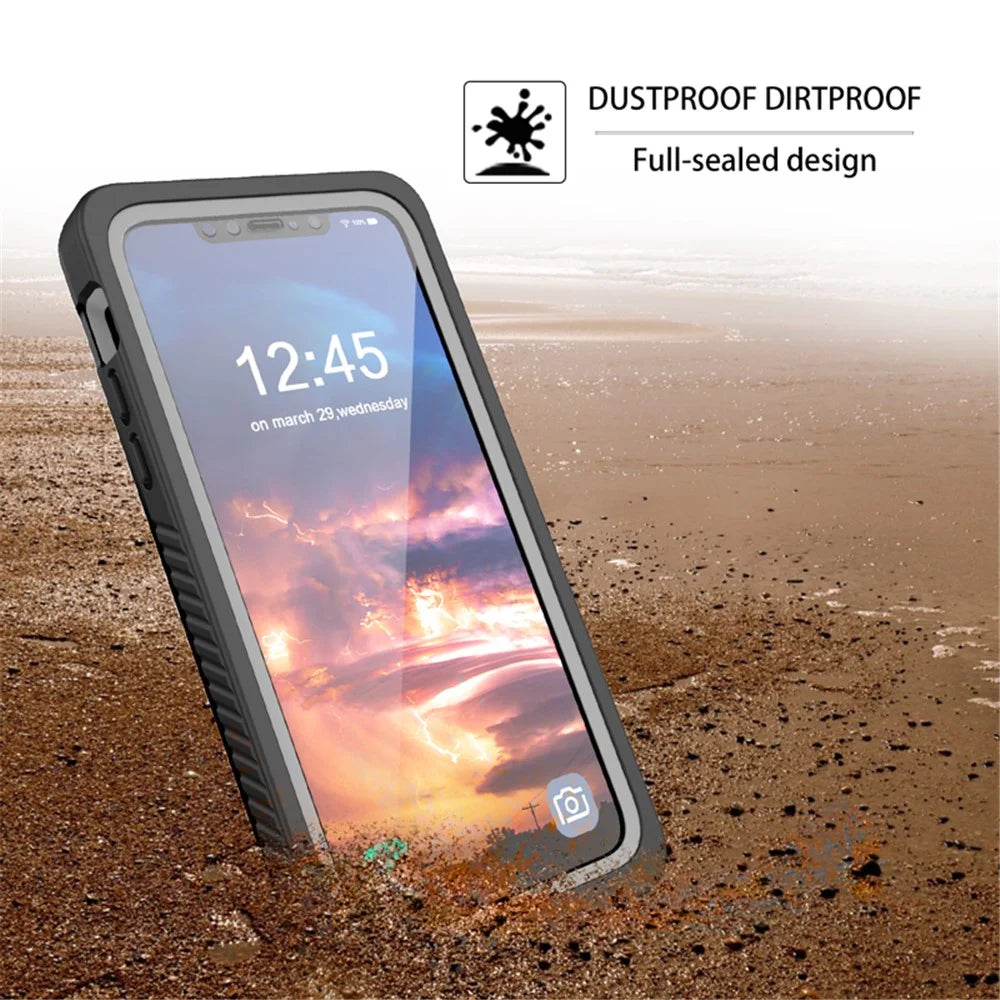 FS Series For iPhone 11 Pro Max Waterproof Phone Case IP68 Underwater 2m Dropproof Clear Cover - 5