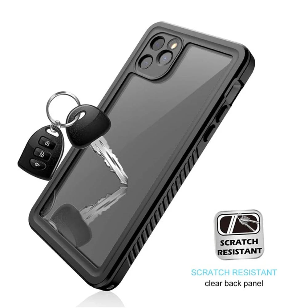 FS Series For iPhone 11 Pro Max Waterproof Phone Case IP68 Underwater 2m Dropproof Clear Cover - 6