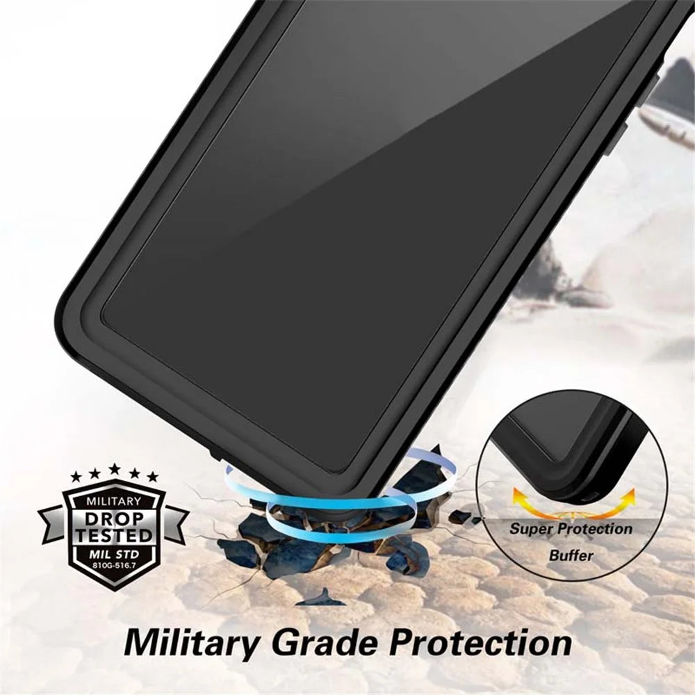 FS Series For iPhone 11 Pro Max Waterproof Phone Case IP68 Underwater 2m Dropproof Clear Cover - 7