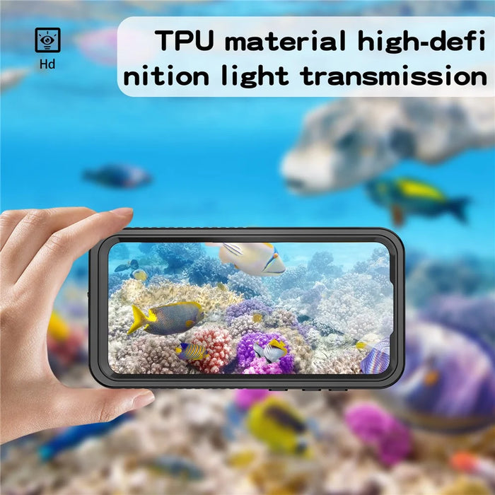 REDPEPPER FS Series for Samsung Galaxy S23 FE Snorkeling Diving Case Full Protection IP68 Waterproof Clear Phone Cover - 5