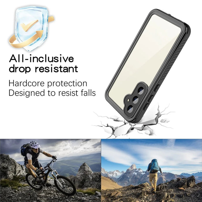 REDPEPPER FS Series for Samsung Galaxy S23 FE Snorkeling Diving Case Full Protection IP68 Waterproof Clear Phone Cover - 6