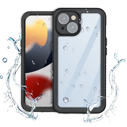 REDPEPPER FS Series for iPhone 15 Full Body Sandproof Case Clear Back Panel IP68 Waterproof Phone Cover - 1