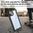 REDPEPPER FS Series for iPhone 15 Full Body Sandproof Case Clear Back Panel IP68 Waterproof Phone Cover - 5