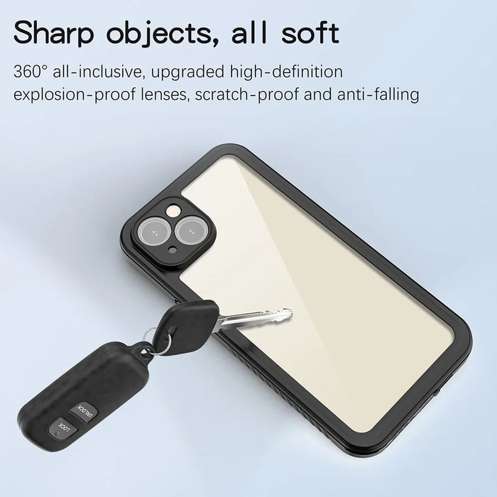 REDPEPPER FS Series for iPhone 15 Plus All-inclusive Phone Case IP68 Waterproof Dustproof Snowproof Clear Cover - 6