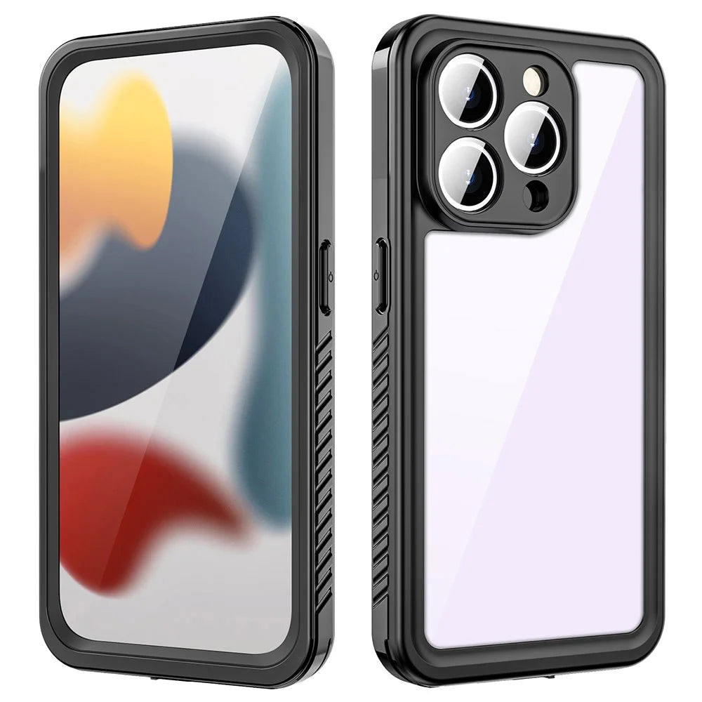 REDPEPPER FS Series for iPhone 15 Pro Max IP68 Waterproof Cellphone Case Clear Back Panel Underwater Diving Cover - 2