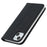 For iPhone 15 Wallet Phone Case Silk Texture Stand TPU + PU Leather Cover - Black - 5