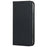 For iPhone 15 Wallet Phone Case Silk Texture Stand TPU + PU Leather Cover - Black - 7