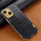 For iPhone 15 Crocodile Texture Leather+TPU Cover 6D Electroplating Anti-scratch Phone Case - Black - 2
