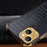For iPhone 15 Crocodile Texture Leather+TPU Cover 6D Electroplating Anti-scratch Phone Case - Black - 3