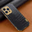 For iPhone 14 Pro Max Electroplated Crocodile Texture Cover Leather Coated Soft TPU Phone Case - Black - 2