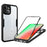 Acrylic+TPU Phone Case for iPhone 15 Plus , Fully Wrapped Protection Cover with Built-in Screen Protector - Black - 1
