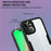 Acrylic+TPU Phone Case for iPhone 15 Plus , Fully Wrapped Protection Cover with Built-in Screen Protector - Black - 6