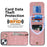 For iPhone 13 / 14 6.1 inch Phone Case RFID Blocking Wallet Retro PU+TPU Kickstand Cover - Pink - 6