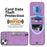 For iPhone 15 RFID Blocking Wallet Anti-scratch Phone Case Retro PU+TPU Cellphone Kickstand Cover - Purple - 6
