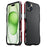 LUPHIE Bumper Case for iPhone 15 Plus Metal Frame Drop-proof Phone Protective Shell Cover - Black  /  Red - 1