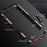 LUPHIE Anti-drop Bumper Case for iPhone 15 Pro Max Metal Frame Screw Lock Mobile Phone Cover - Black  /  Red - 6