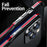 LUPHIE Bumper Case for iPhone 15 Pro Anti-Fall Shockproof Metal Frame Phone Cover Protector - Black  /  Red - 2