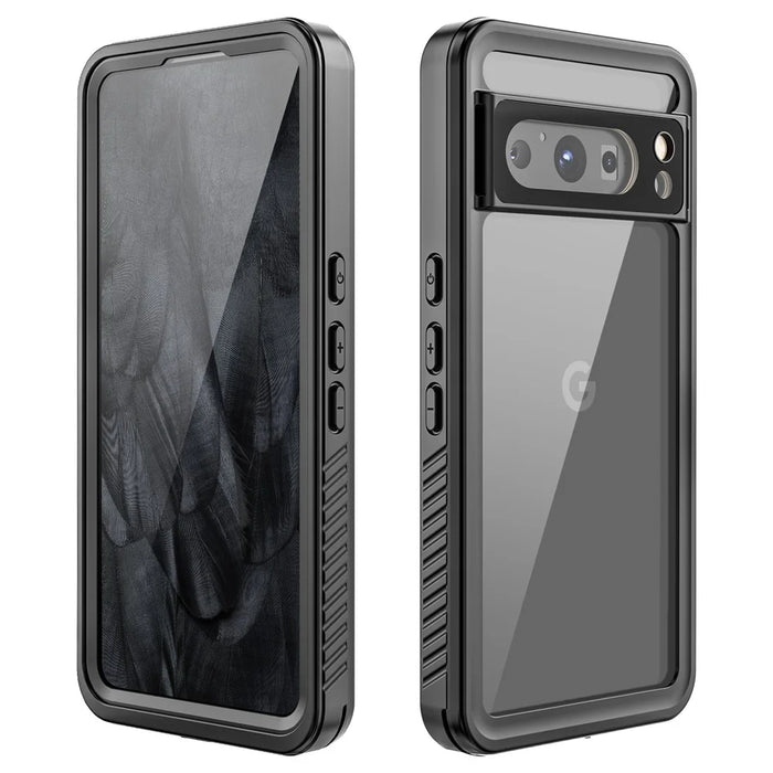 FS Series for Google Pixel 8 Pro Waterproof Case IP68 PC+TPU Snorkelling Dustproof Clear Phone Cover - 2