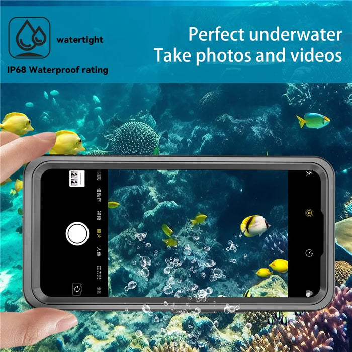 FS Series for Google Pixel 8 Pro Waterproof Case IP68 PC+TPU Snorkelling Dustproof Clear Phone Cover - 5