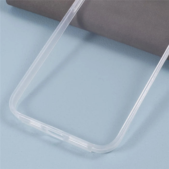 For iPhone 15 Pro Clear Case Full Protection Acrylic+PET+TPU Phone Cover - 6