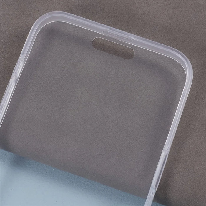 For iPhone 15 Pro Clear Case Full Protection Acrylic+PET+TPU Phone Cover - 7