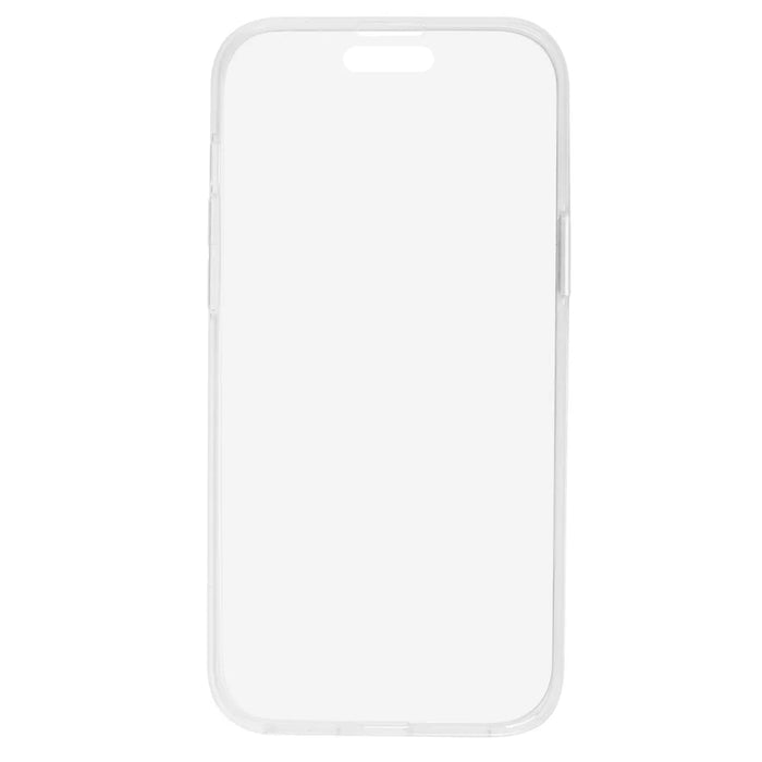 For iPhone 15 Plus Phone Case TPU Frame+Acrylic Back+PET Screen Protector Cover - 3