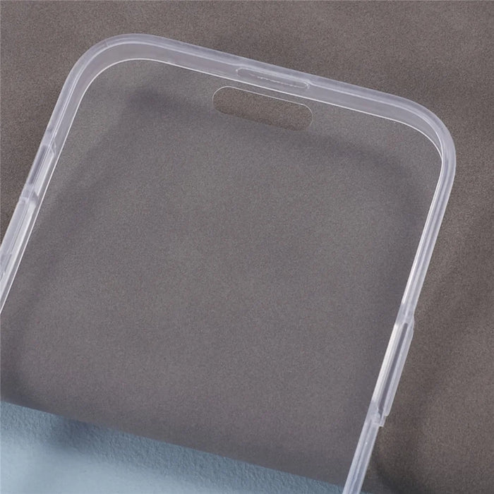 For iPhone 15 Plus Phone Case TPU Frame+Acrylic Back+PET Screen Protector Cover - 7