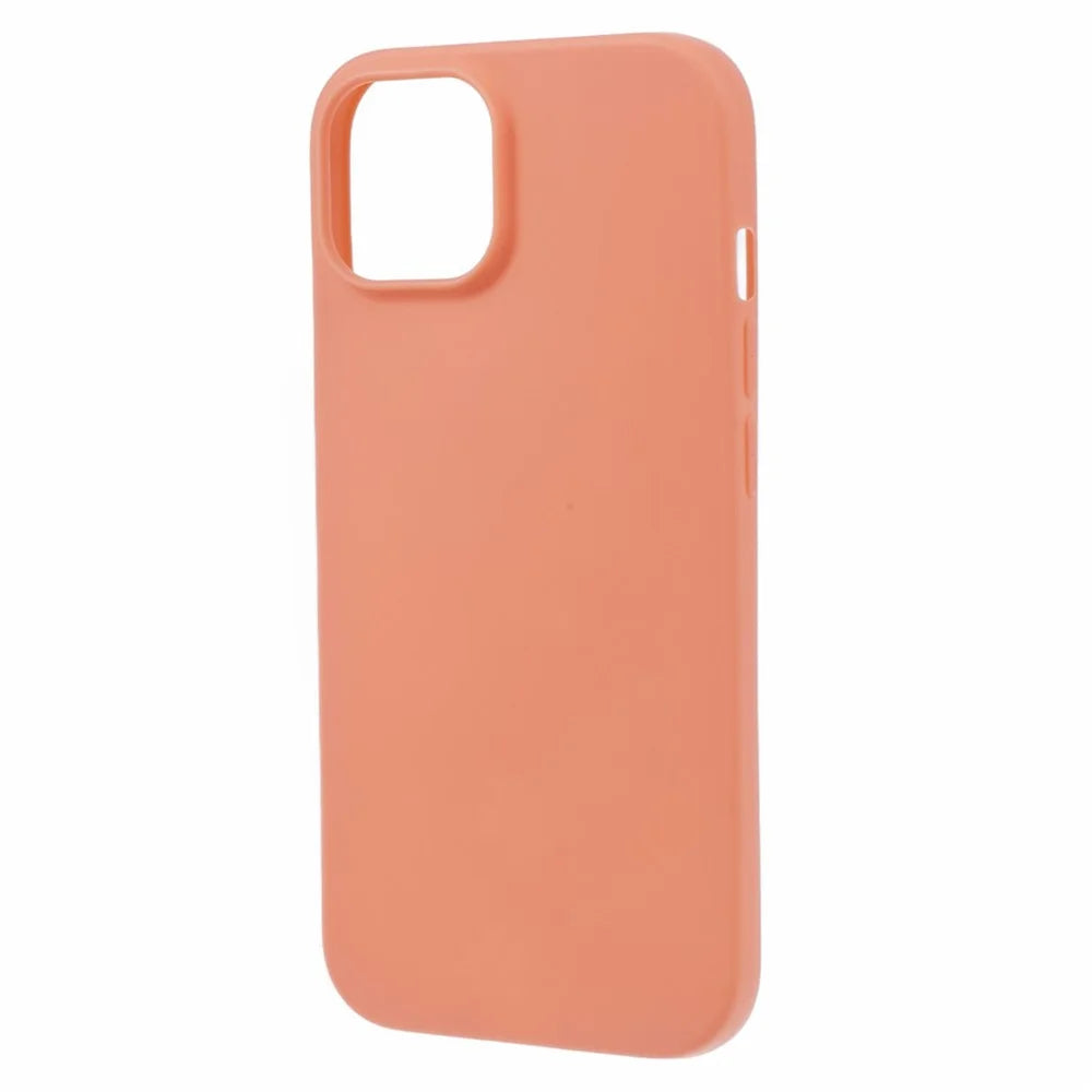 TPU Phone Protector for iPhone 15 Plus Case Slim-Fit Matte Phone Shell - Orange - 3
