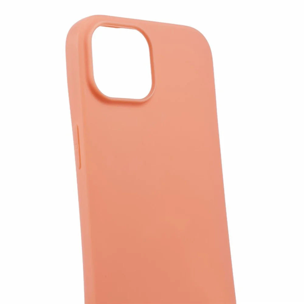 TPU Phone Protector for iPhone 15 Plus Case Slim-Fit Matte Phone Shell - Orange - 7