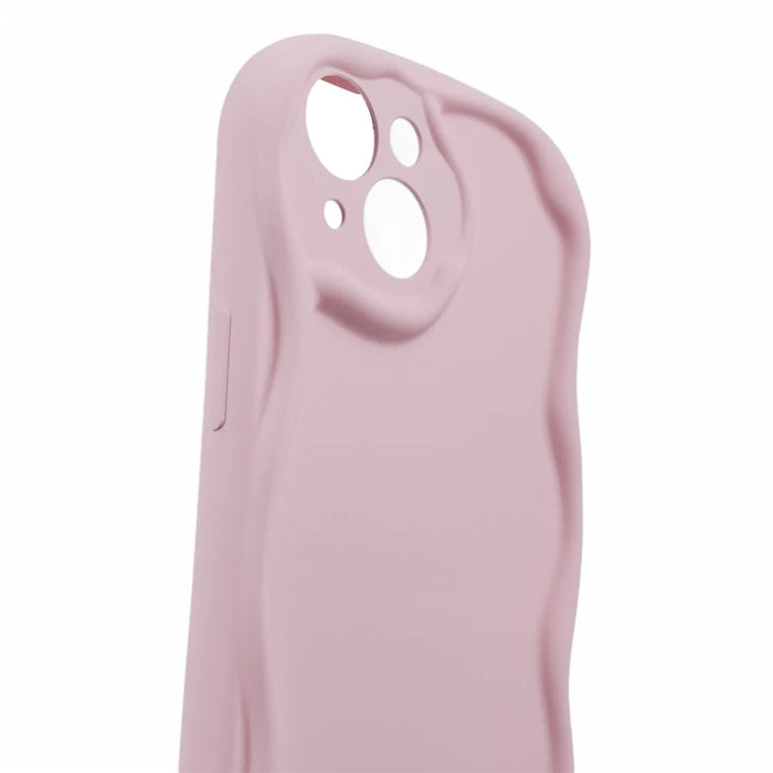 For iPhone 14 Plus Case Rubberized Candy Color Scratch-proof Phone TPU Cover - Pink - 7