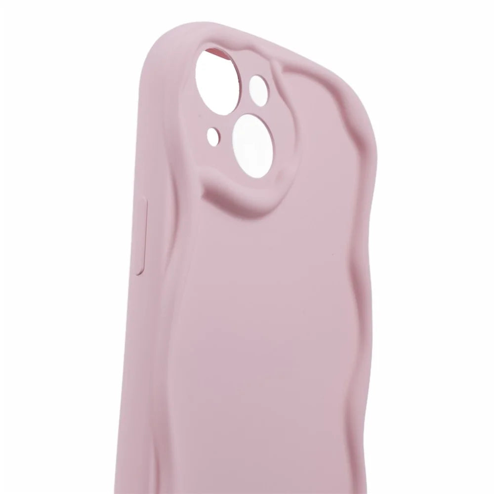 For iPhone 14 Case Flexible TPU Rubberized Candy Color Protective Phone Cover - Pink - 7