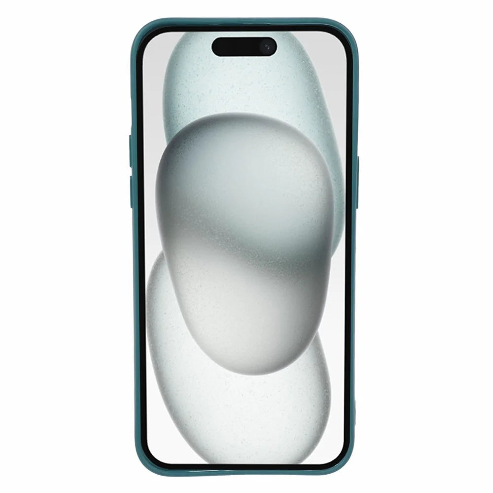 For iPhone 15 Pro Case Matte TPU Shockproof Cover - Army Green - 2