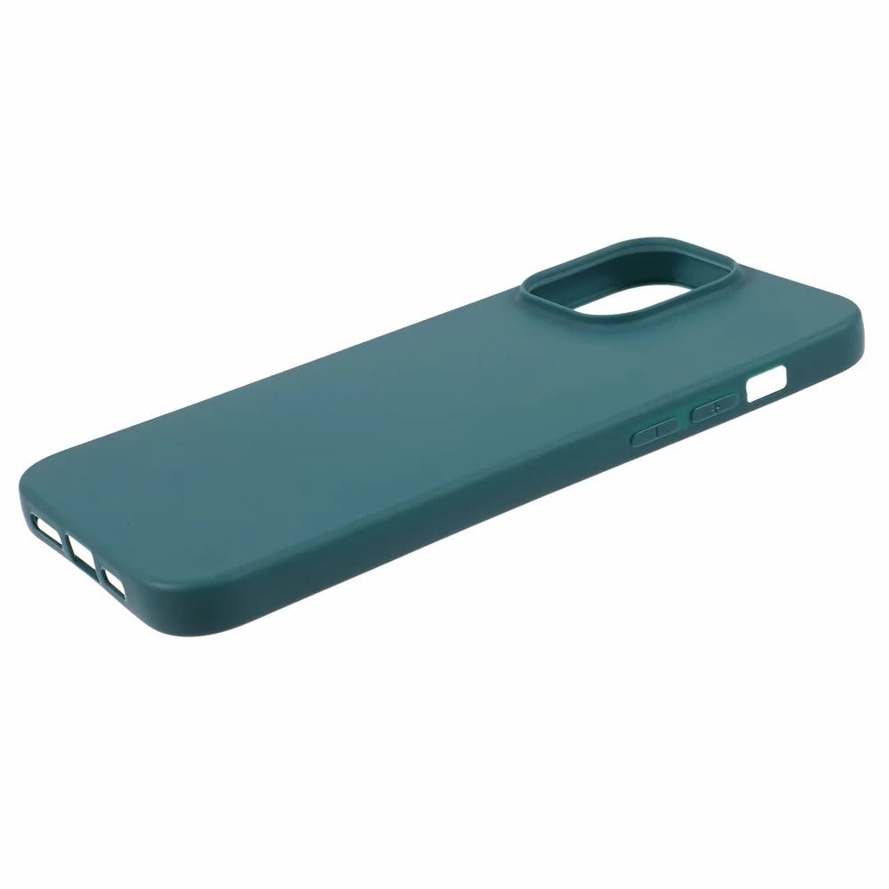 For iPhone 15 Pro Case Matte TPU Shockproof Cover - Army Green - 5